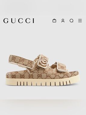 Gucci Women's sandal with Double G monogram size 37